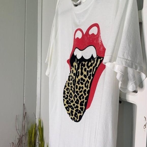 NWT DayDreamer Rolling Stones Leopard Tongue M - Picture 4 of 6